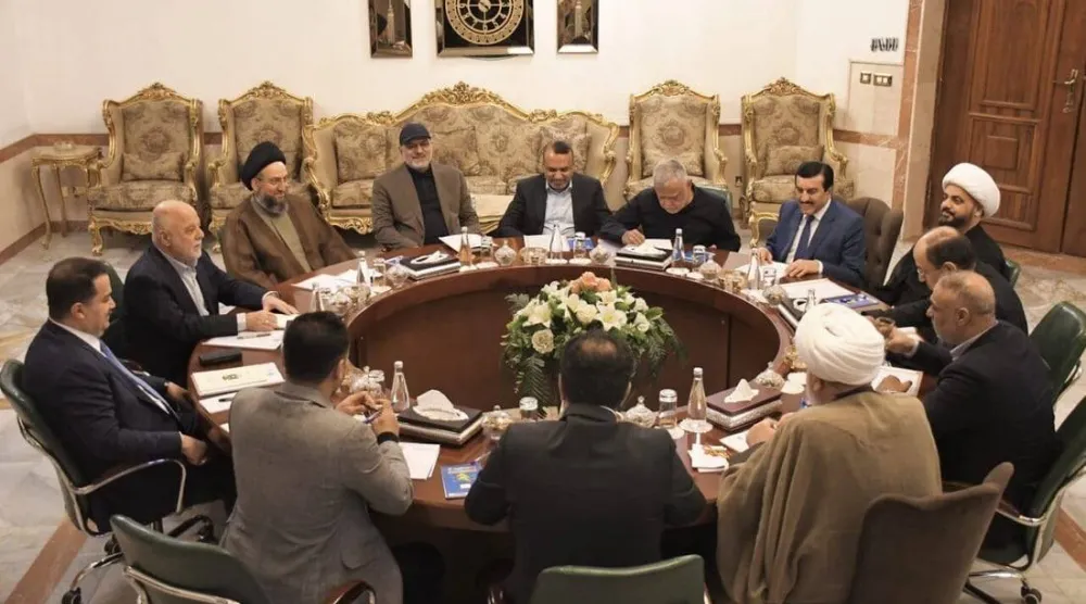 جانب من أحد اجتماعات قوى «الإطار التنسيقي» (وكالة الأنباء العراقية)