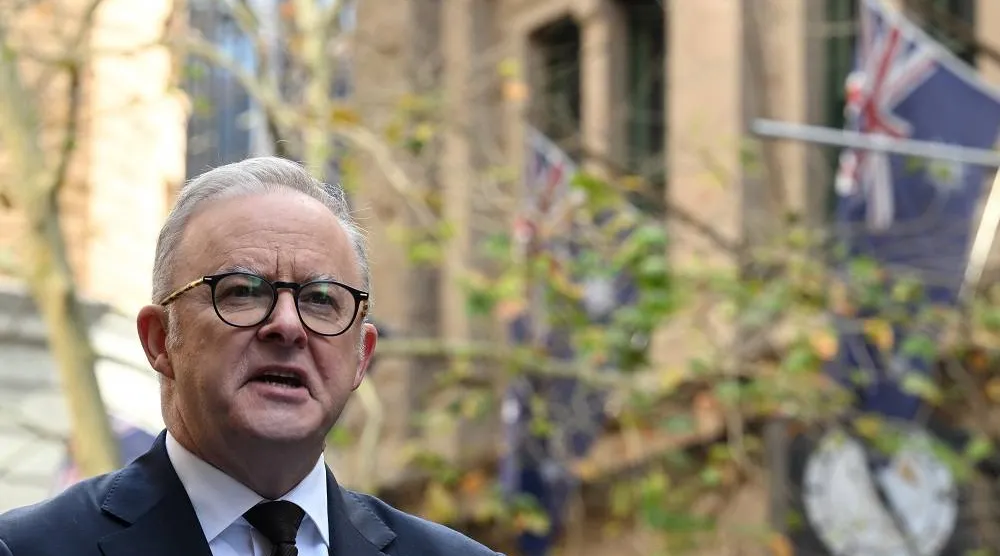 رئيس الوزراء الأسترالي أنتوني ألبانيزي (إ.ب.أ)