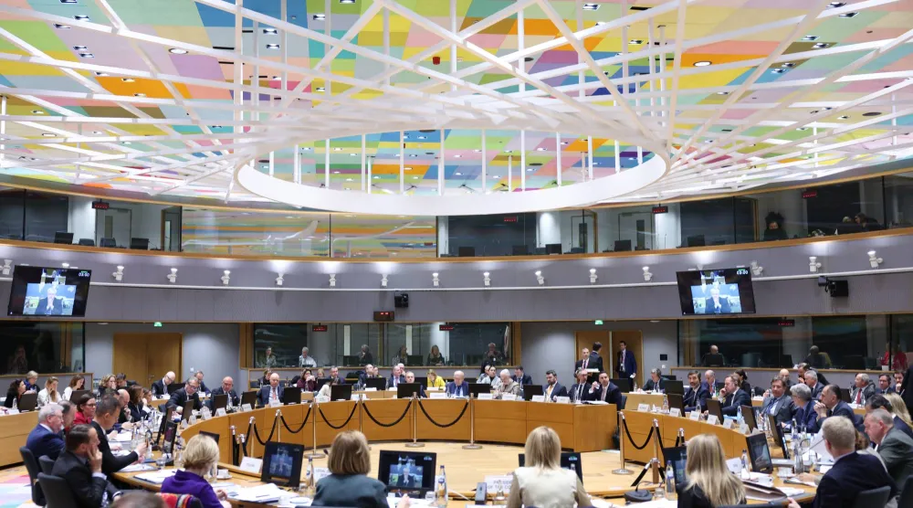 اجتماع سابق لوزراء خارجية الاتحاد الأوروبي في بروكسل (د.ب.أ)