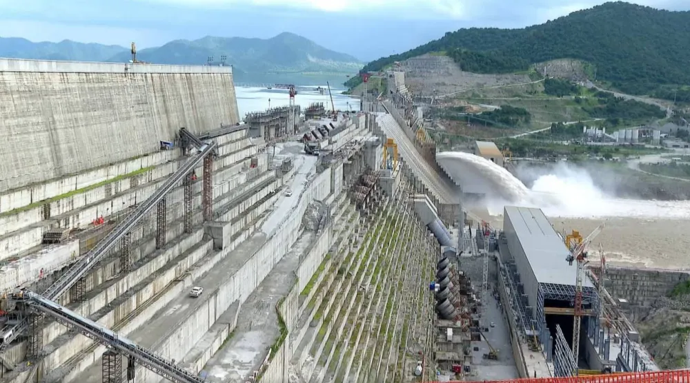 سد النهضة الإثيوبي (وكالة الأنباء الإثيوبية)