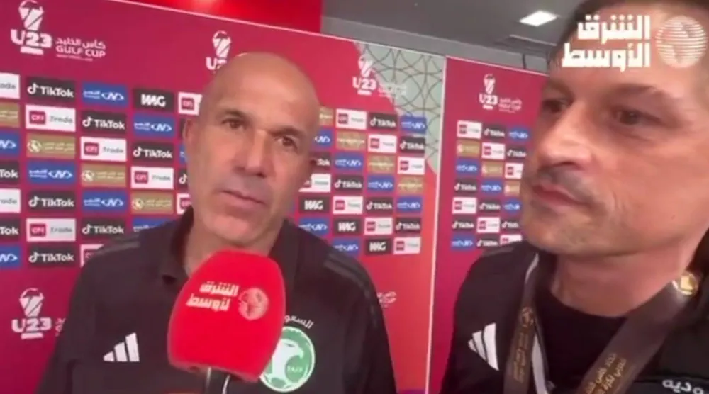 لويجي دي باجيو مدرب الأخضر تحت 23 عاماً (تصوير: علي القطان)