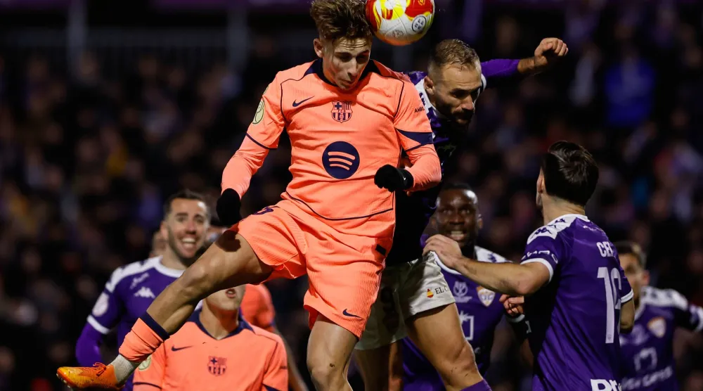 برشلونة انتزع فوزا صعبا من غوادالاخارا (أ.ب)