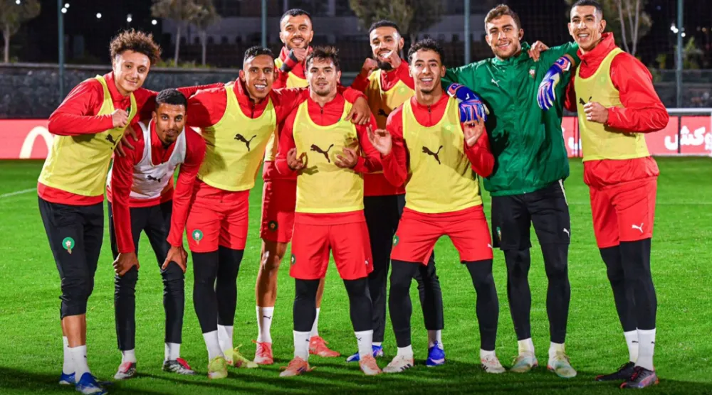 من الحصص التدريبية للمغرب استعداداً لبطولة أمم أفريقيا (منتخب المغرب - إكس)