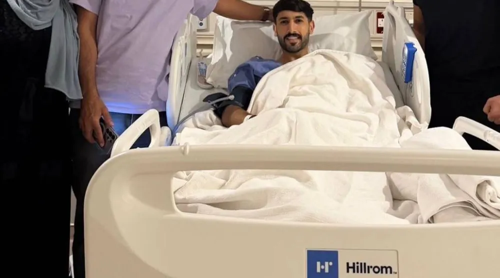 خضع مهاجم الأردن يزن النعيمات لعملية جراحية ناجحة (إنستغرام)