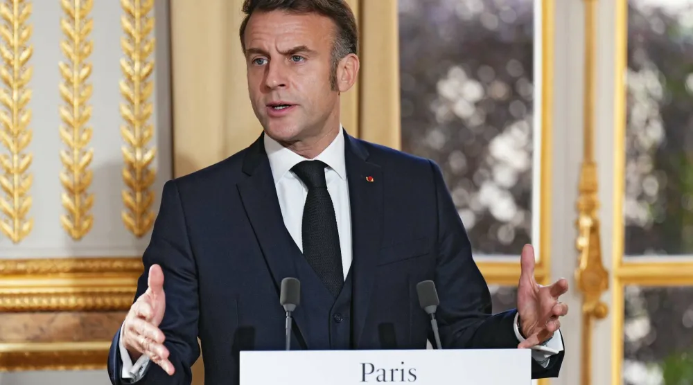 الرئيس الفرنسي إيمانويل ماكرون (إ.ب.أ)
