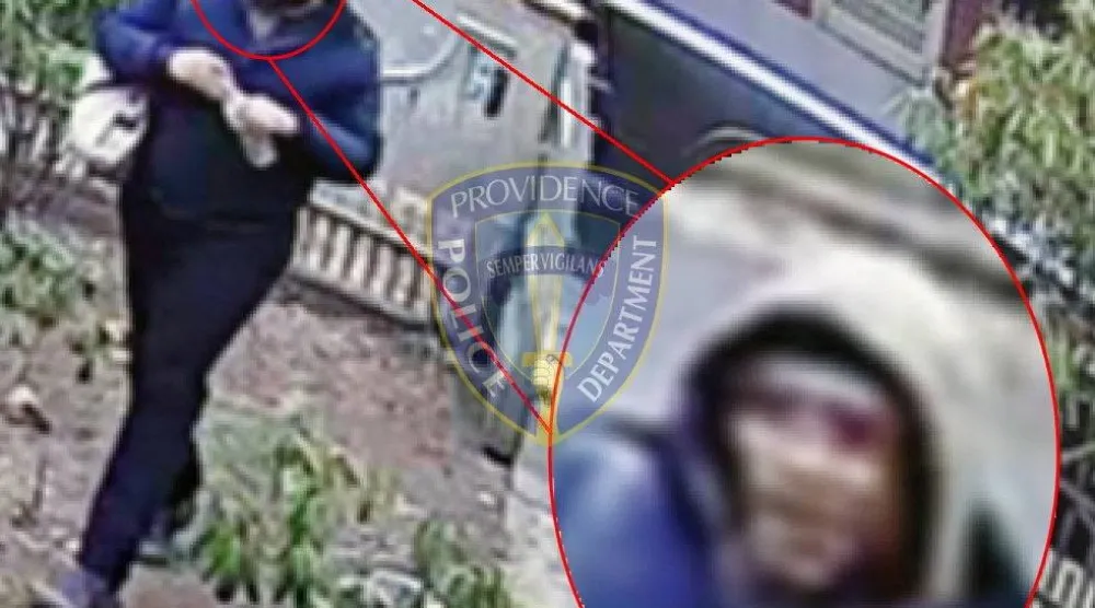 لقطة من مقطع فيديو نشرته شرطة بروفيدنس تُظهر شخصاً قد يكون مشتيهاً به في إطار التحقيق بإطلاق النار في جامعة براون (رويترز)