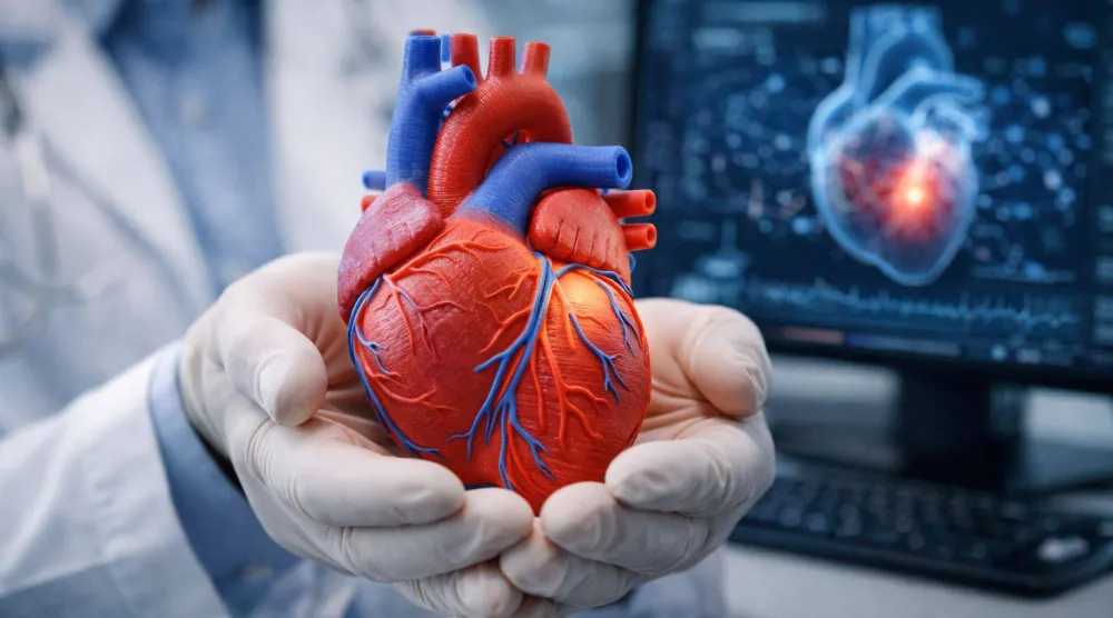 قلب مطبوع من خلايا المريض تحت إشراف الذكاء الاصطناعي