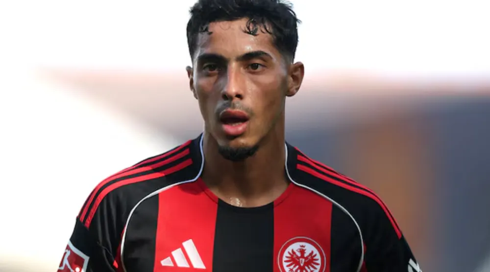 Soccer Football - Friendly - Fulham v Eintracht Frankfurt - Craven Cottage, London, Britain - August 9, 2025 Eintracht Frankfurt's Fares Chaibi Action Images via Reuters/Paul Childs 