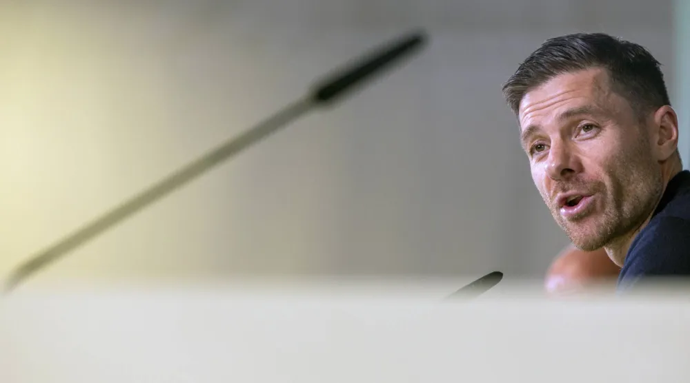 تشابي ألونسو مدرب ريال مدريد (إ.ب.أ)