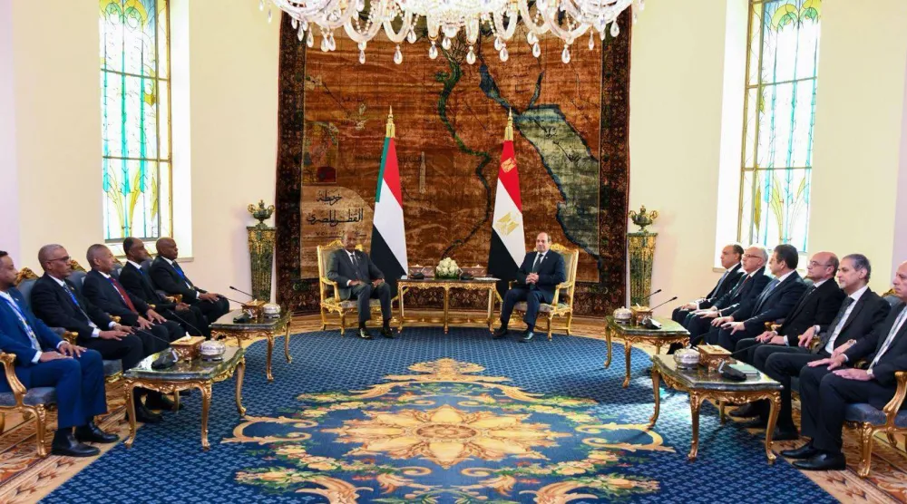 محادثات الرئيس المصري مع عبد الفتاح البرهان في القاهرة الخميس (الرئاسة المصرية)