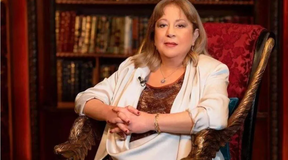 سمية الألفي كما ظهرت في أحد البرامج التلفزيونية