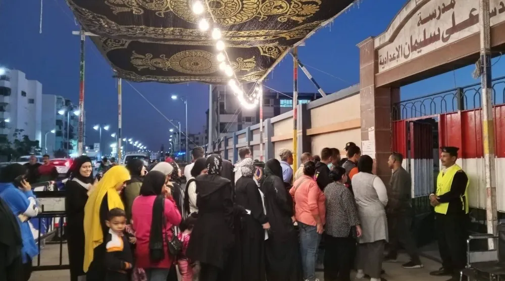 ناخبون في محافظة بورسعيد المصرية خلال المرحلة الثانية لانتخابات مجلس النواب (تنسيقية شباب الأحزاب)