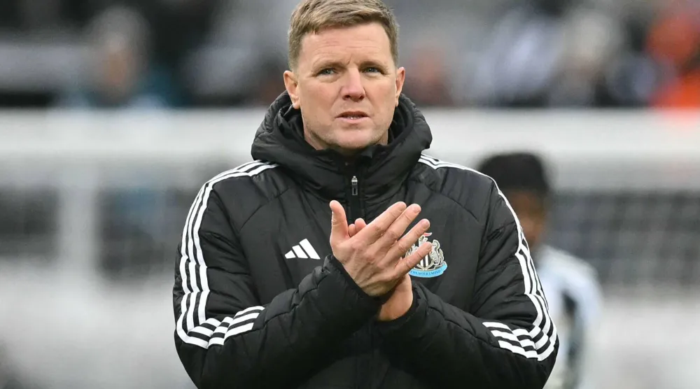 إيدي هاو مدرب نيوكاسل يونايتد (أ.ف.ب)