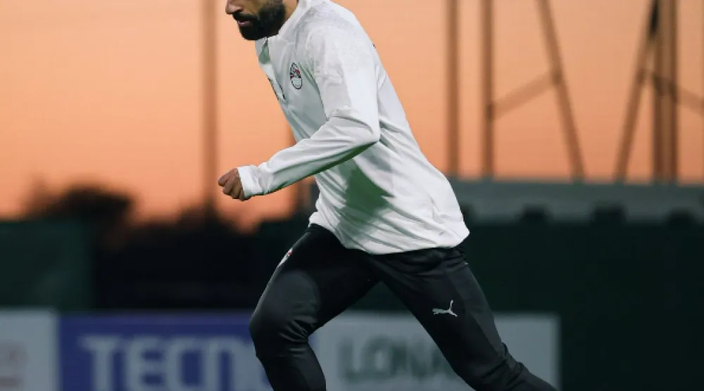 صلاح من تدريبات المنتخب الأخيرة (المنتخب المصري - إكس)