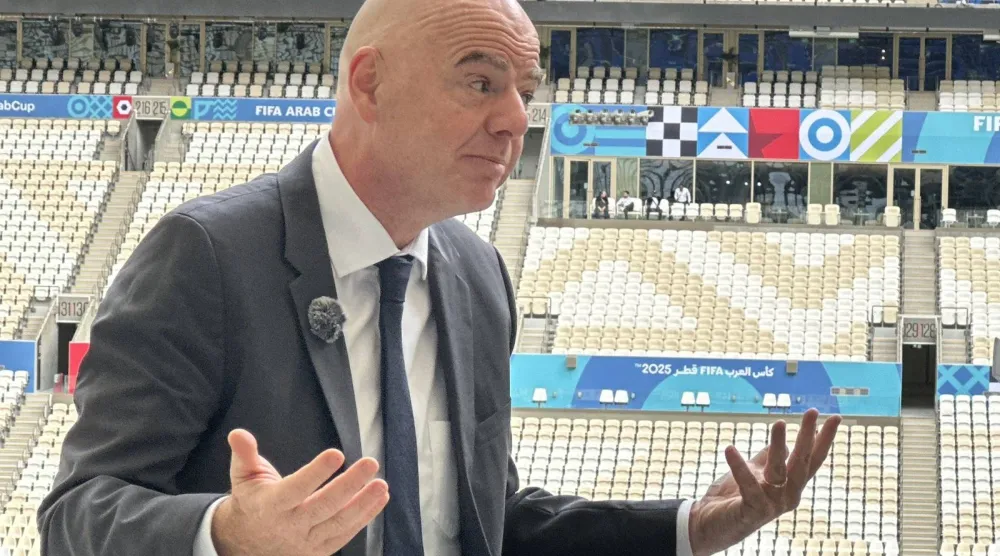 انفانتينو خلال حواره لـ"الشرق الأوسط".