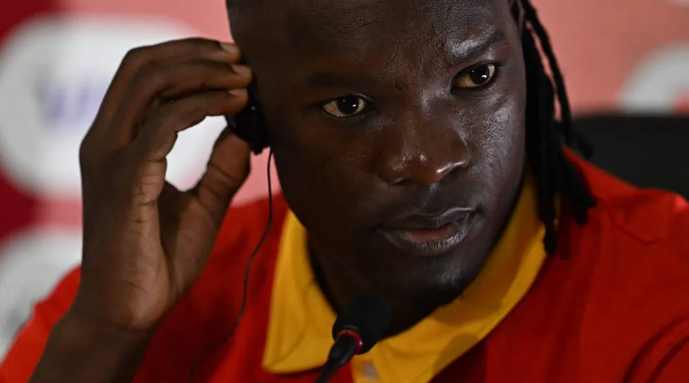 خالد أوتشو لاعب منتخب أوغندا (أ.ف.ب)