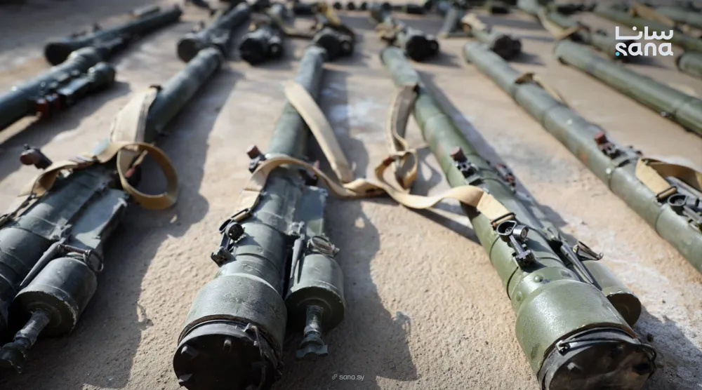 ضبط صواريخ من نوع «سام 7» معدة للتهريب خارج البلاد في البوكمال شرق سوريا (سانا)