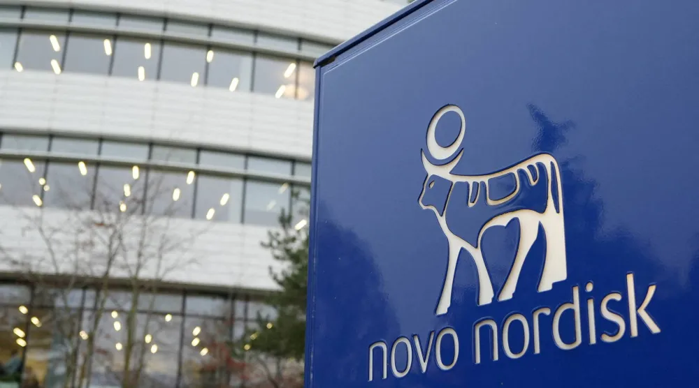مقر للمختبرات الصيدلانية الدنماركية «نوفو نورديسك» المطوِّرة للعلاج (رويترز)
