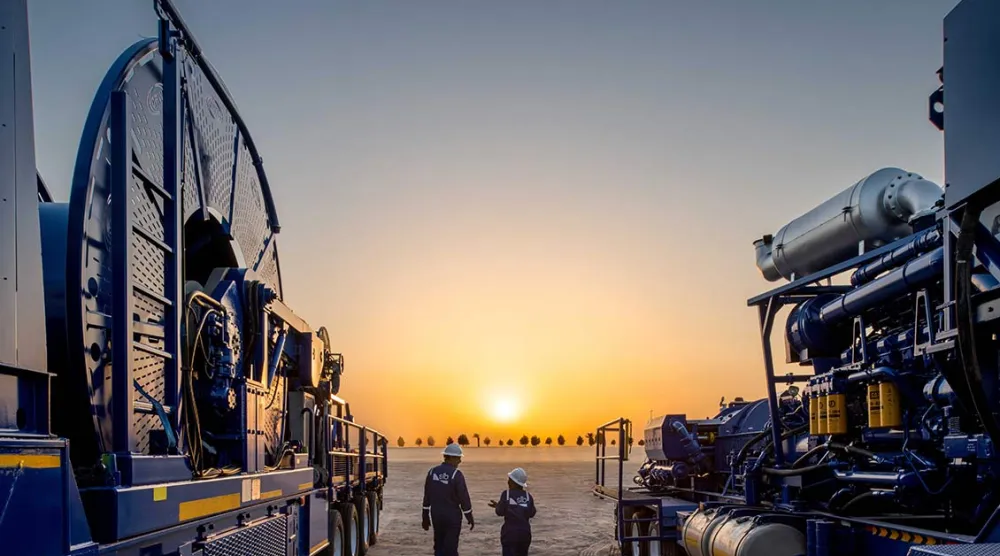 جانب من عمليات شركة «إس إل بي» (شلمبرجيه) العالمية للتقنية بقطاع الطاقة في السعودية (الشرق الأوسط)