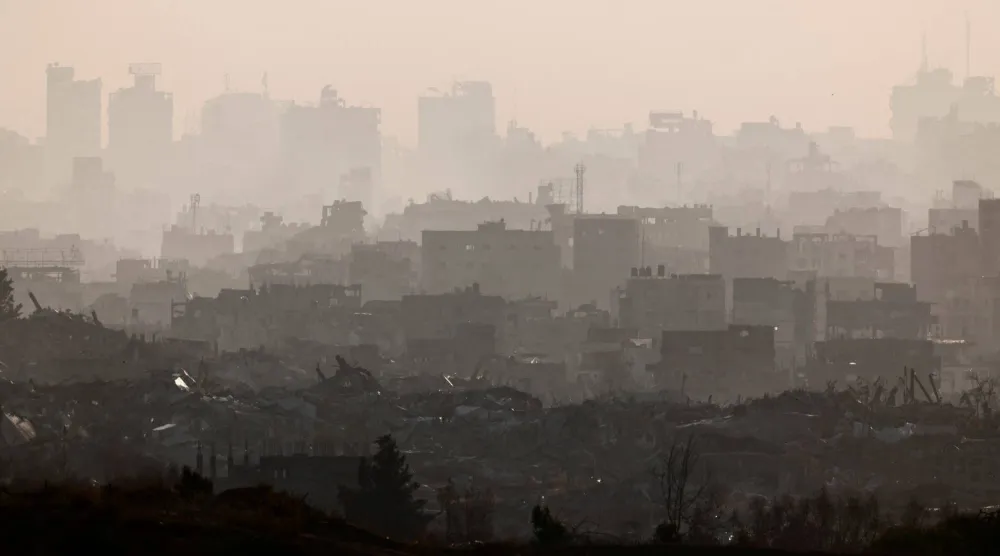جانب من شمال قطاع غزة (رويترز)