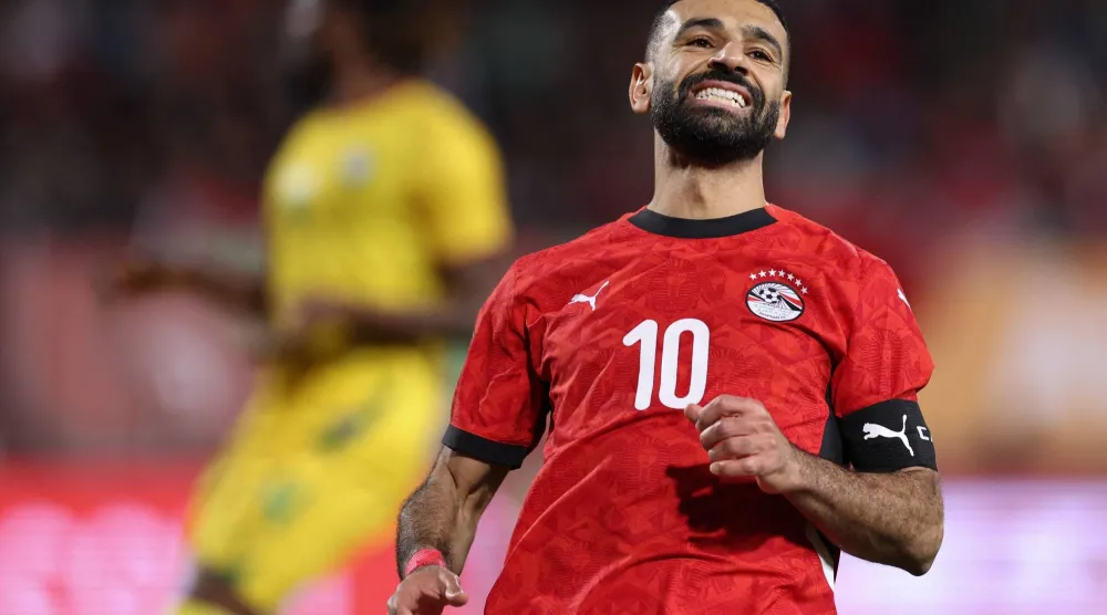 محمد صلاح يواصل تحطيم الأرقام (أ.ف.ب)