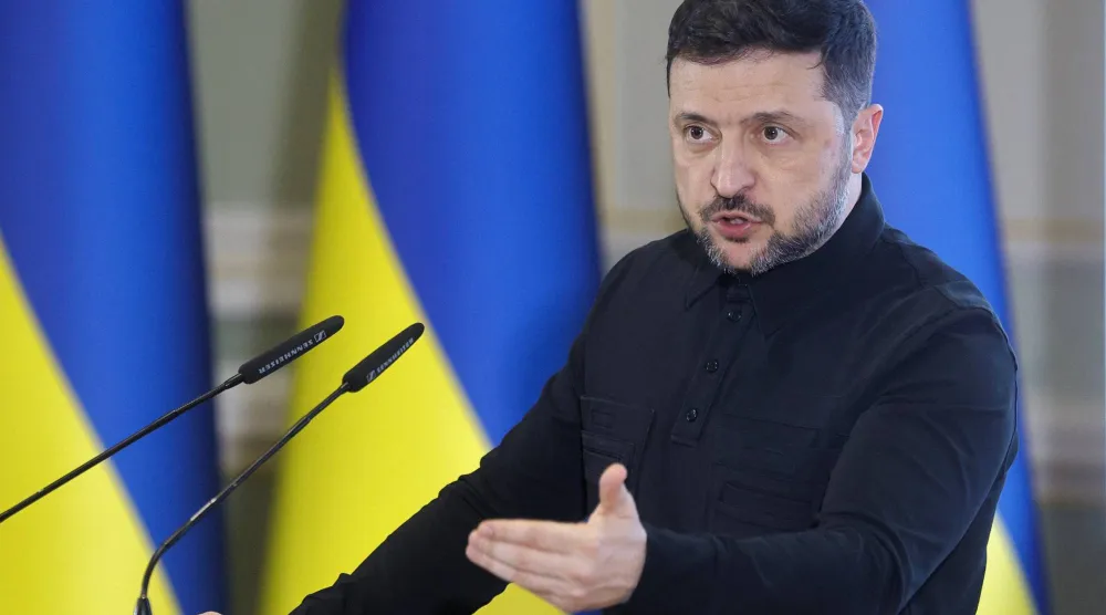 الرئيس الأوكراني فولوديمير زيلينسكي (إ.ب.أ)