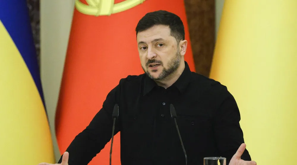 الرئيس الأوكراني فولوديمير زيلينسكي (إ.ب.أ)