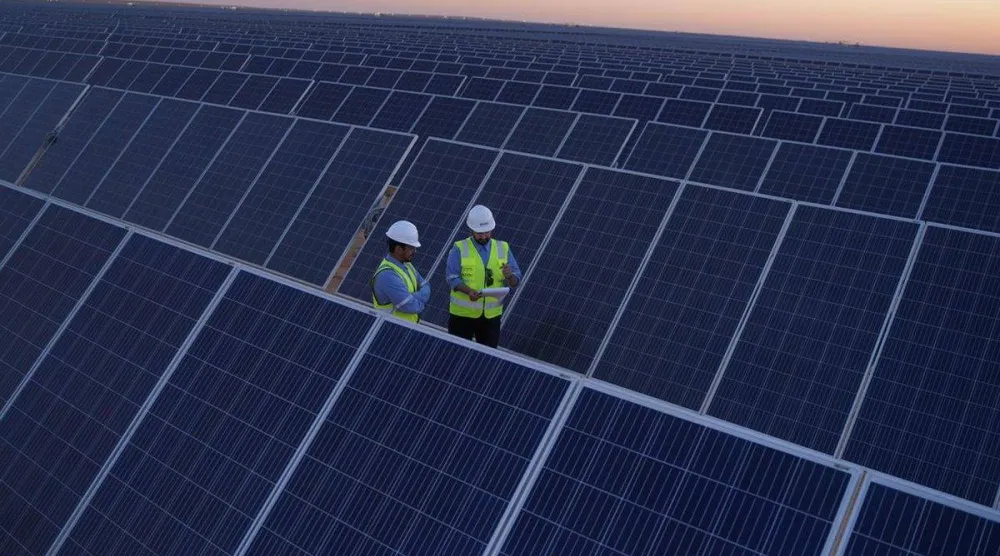 أحد مشاريع الطاقة الشمسية في السعودية (واس)