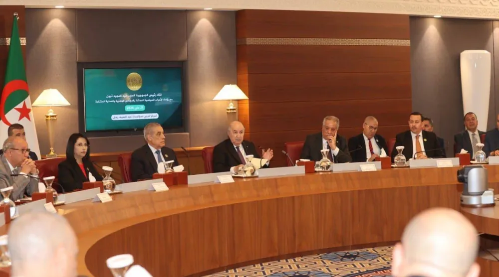 من جولة لحوار الرئاسة مع الأحزاب في 21 مايو 2024 (الرئاسة)