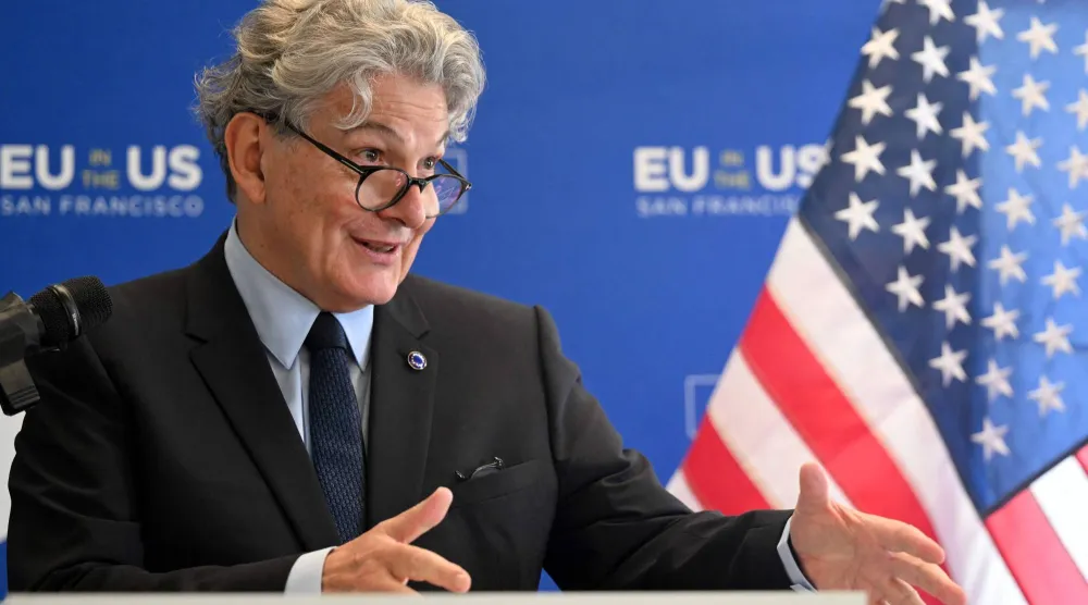 المفوض الأوروبي السابق تييري بروتون (أ.ف.ب)