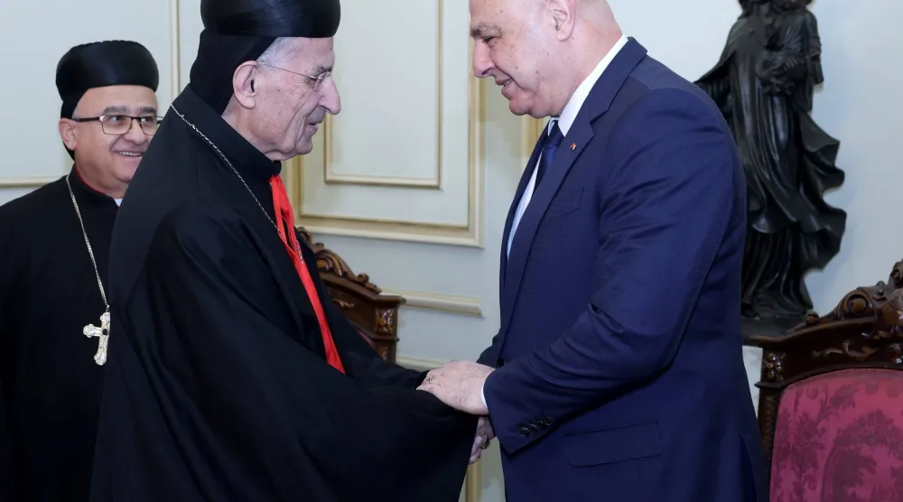الرئيس اللبناني جوزيف عون والبطريرك الماروني بشارة الراعي (الرئاسة اللبنانية)