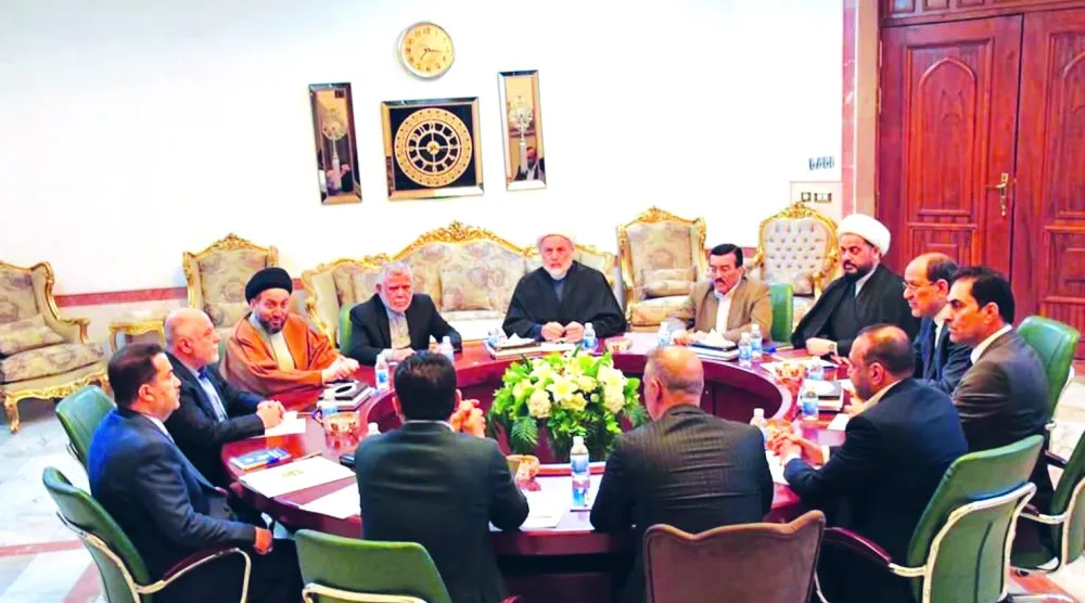 قوى «الإطار التنسيقي» خلال أحد اجتماعاتها بحضور رئيس الحكومة محمد شياع السوداني (أرشيفية - واع)