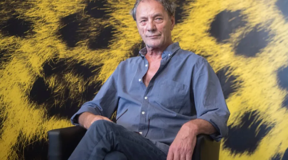 Palestinian actor Mohammed Bakri poses during the photocall for the film “Wajib” at the 70th Locarno International Film Festival in Locarno, Switzerland, on Aug. 5, 2017. (Urs Flueeler/Keystone via AP, File)