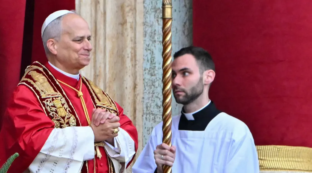 البابا ليو الرابع عشر يلقي أول رسالة له بمناسبة عيد الميلاد (أ.ف.ب)