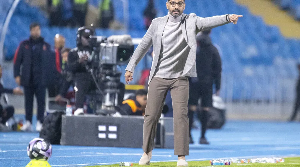 سعد الشهري مدرب فريق الاتفاق (تصوير: سعد الدوسري)