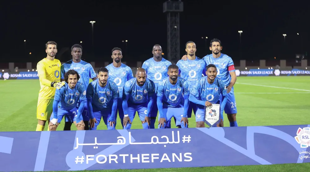 السلولي قال إن نيوم يطمح لمراكز المقدمة (تصوير: عدنان مهدلي) 