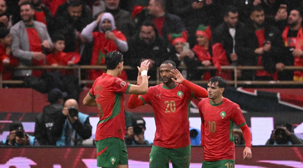 منتخب المغرب يواصل تحطيم الأرقام القياسية (أ.ف.ب)