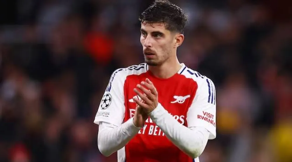 الألماني كاي هافيرتز لاعب آرسنال (رويترز)