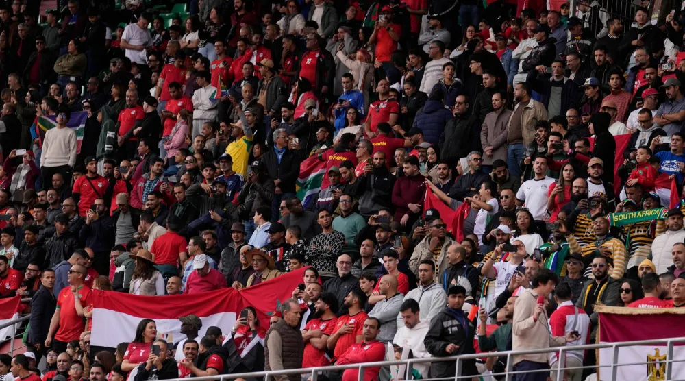 الاتحاد المصري أشاد بوقفة جماهير البلد المضيف (أ.ب)