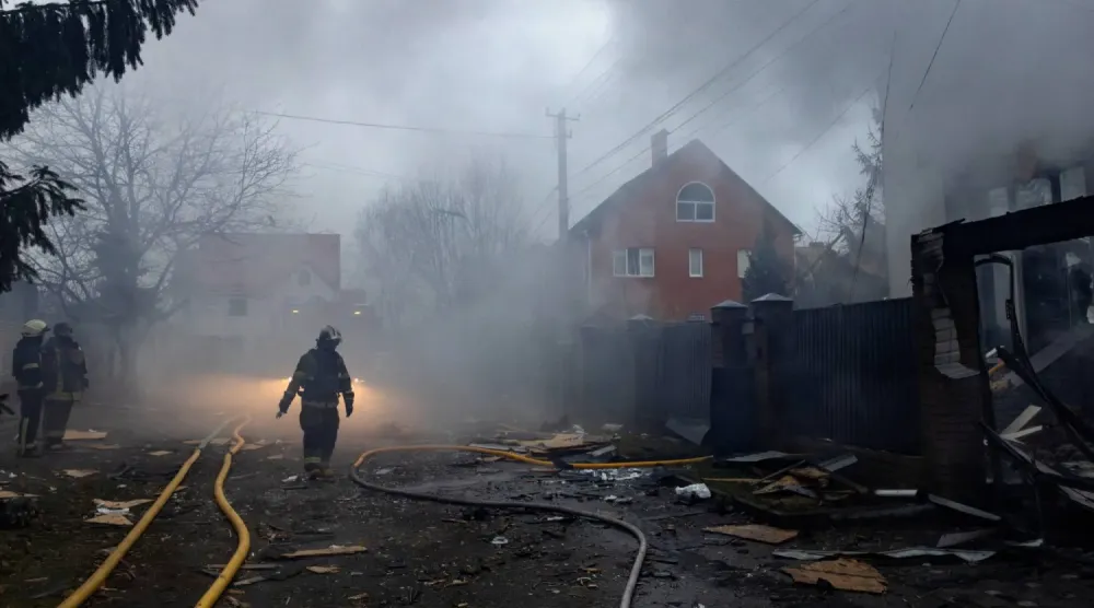 Rusya'nın Kiev'e düzenlediği önceki bir saldırıdan (Arşiv- Reuters)