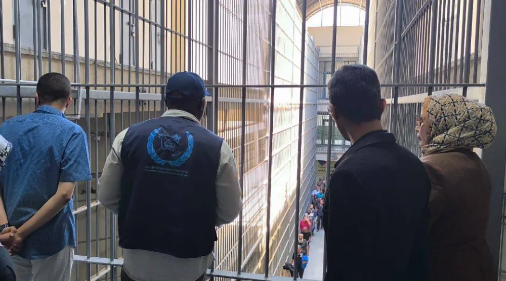 سجن معيتيقة في طرابلس (المؤسسة الوطنية لحقوق الإنسان)