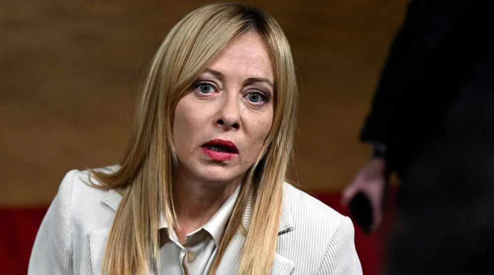 رئيسة الوزراء الإيطالية جورجيا ميلوني (أ.ف.ب)