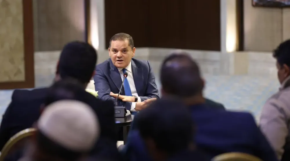 Libya Ulusal Birlik Hükümeti (UBH) Başbakanı Abdulhamid Dibeybe (Dibeybe'nin ofisi)