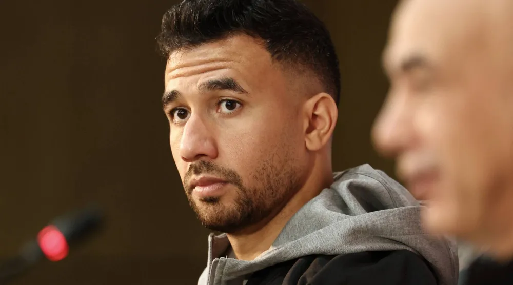 محمود حسن تريزيغيه جناح منتخب مصر (أ.ف.ب)