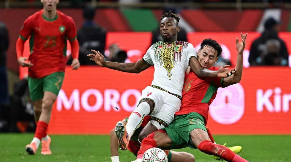 من مباراة المغرب الاخيرة أمام مالي (أ.ف.ب)