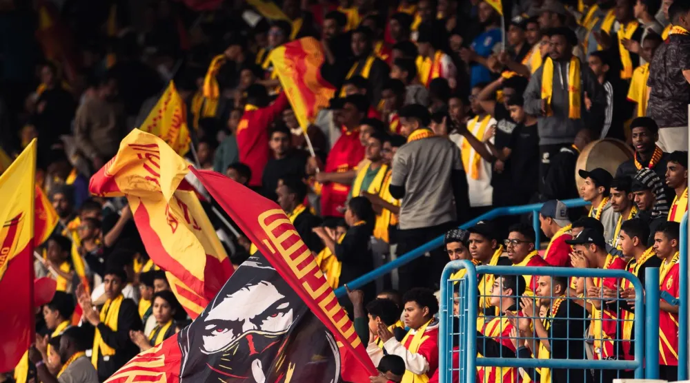 جماهير االقادسية تنتظر نهوض فريقها في الدوري السعودي (موقع النادي)