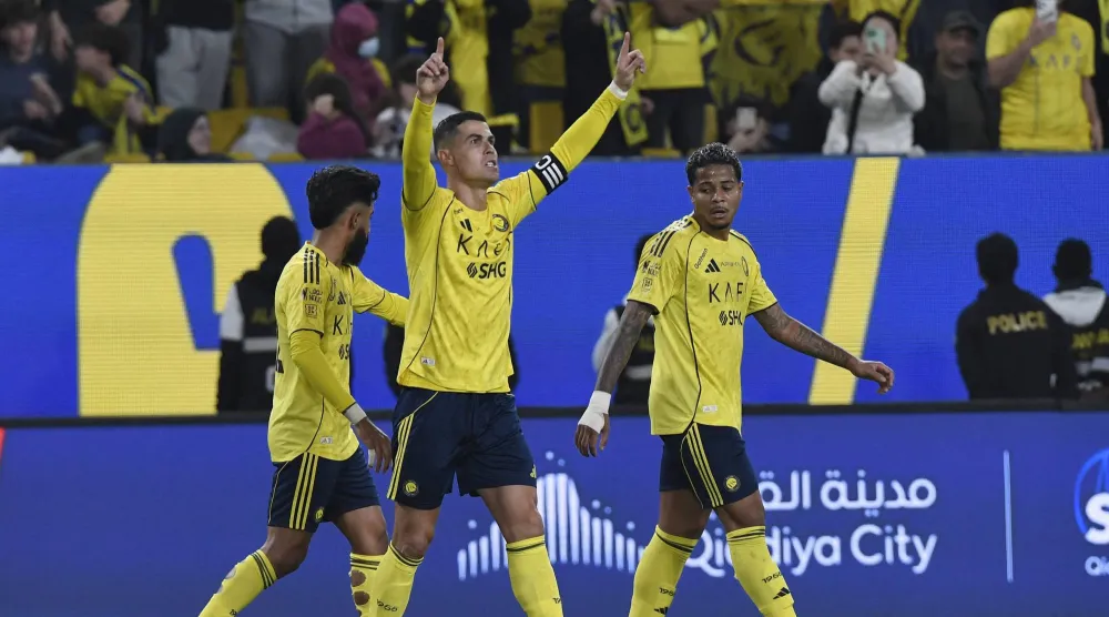 «النصر» حقق العلامة الكاملة في مرحلة المجموعات ويترقب لمواصلة مشواره بالبطولة (رويترز)