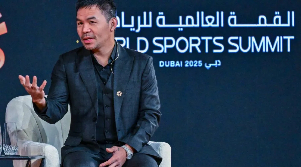 أسطورة الملاكمة العالمي الفلبيني ماني باكياو (الشرق الأوسط)