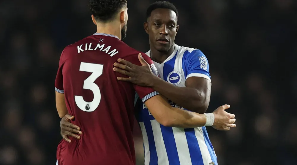 داني ويلبيك مهاجم برايتون (رويترز)