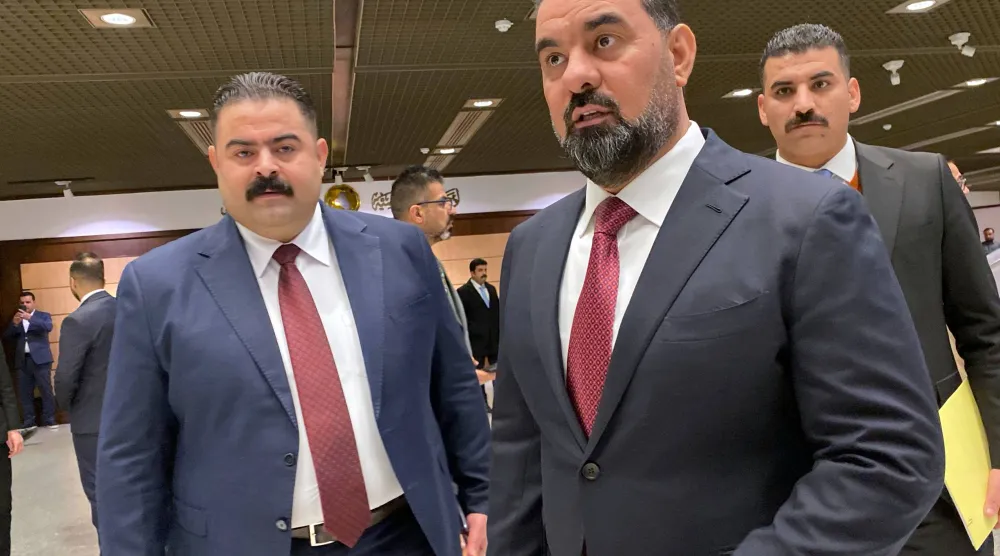 رئيس البرلمان العراقي الجديد هيبت الحلبوسي (أ.ب)